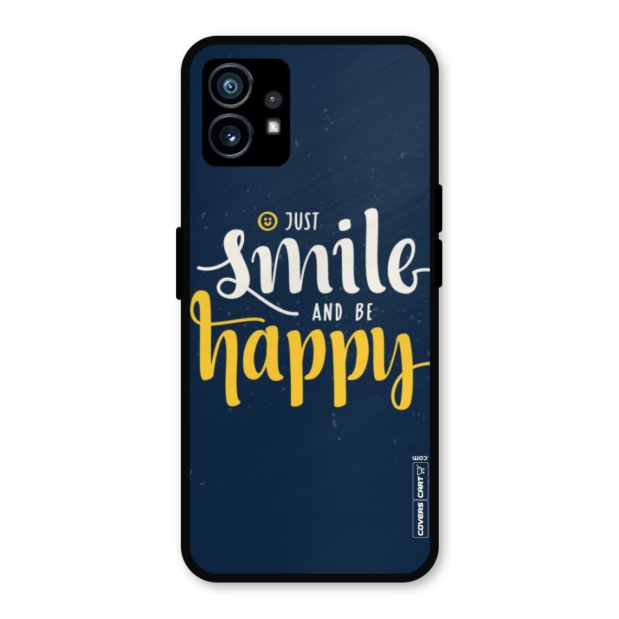 Just Smile Metal Back Case for Nothing Phone 1