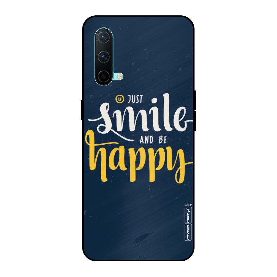 Just Smile Metal Back Case for OnePlus Nord CE 5G
