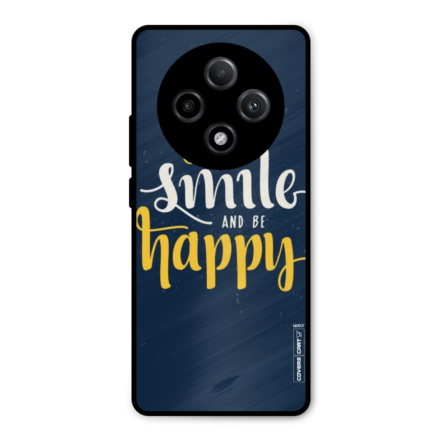 Just Smile Metal Back Case for Oppo F27 Pro Plus