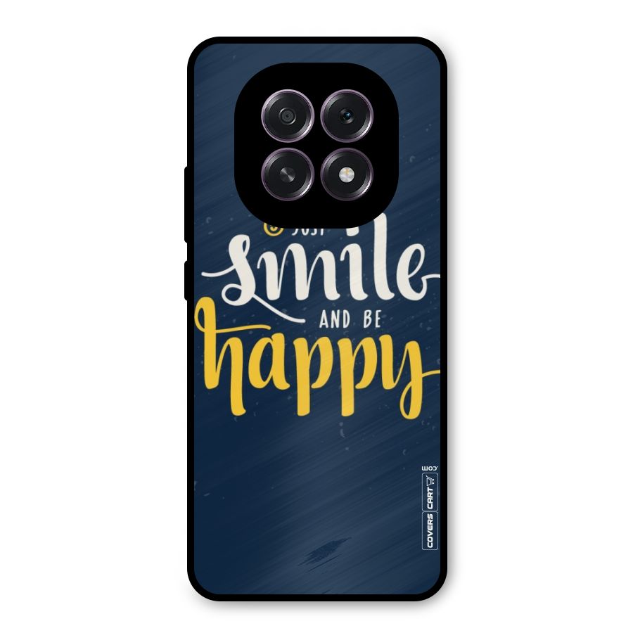 Just Smile Metal Back Case for Oppo F29