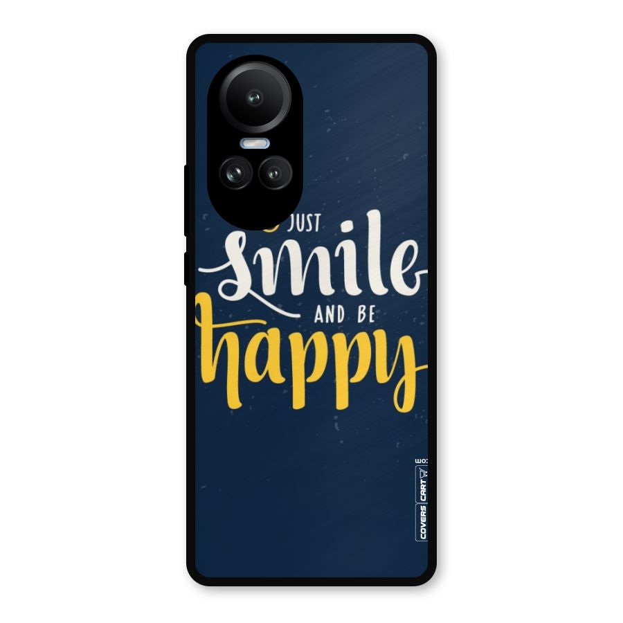Just Smile Metal Back Case for Oppo Reno10 Pro