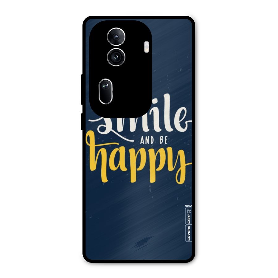 Just Smile Metal Back Case for Oppo Reno11 Pro 5G