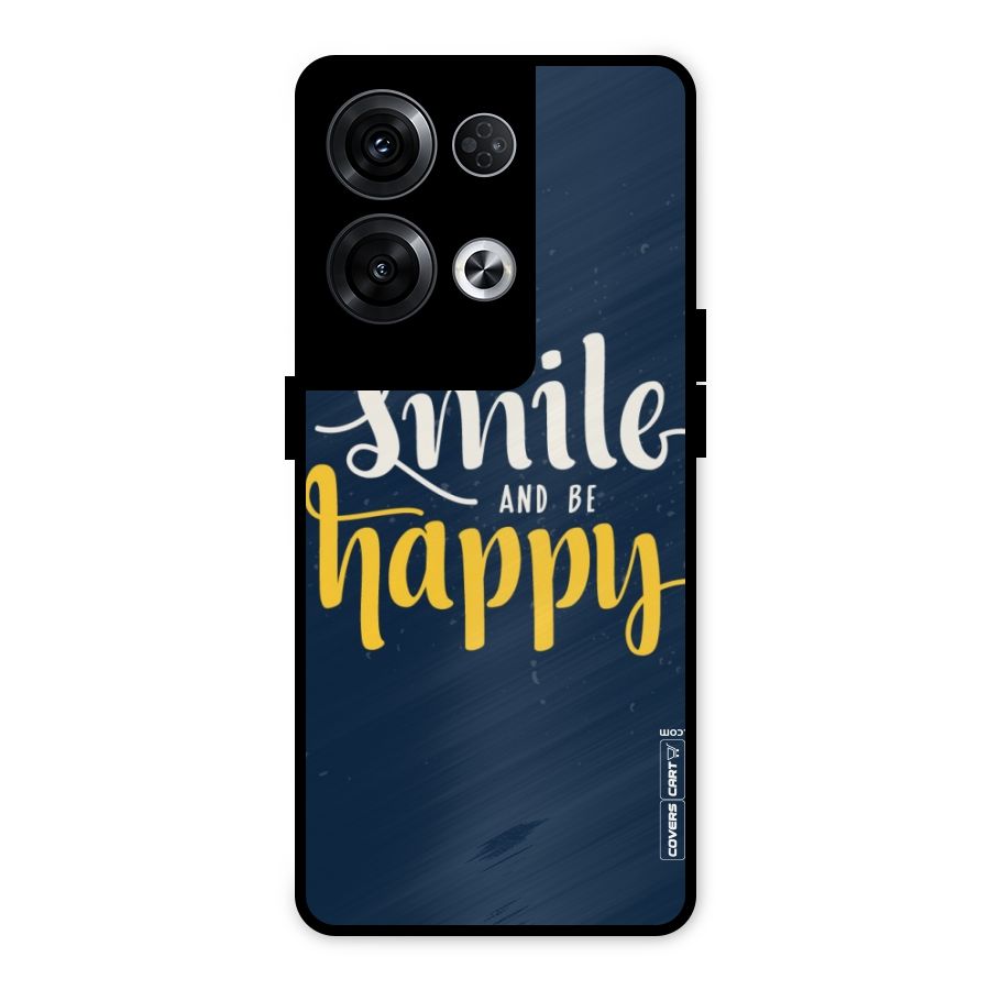 Just Smile Metal Back Case for Oppo Reno8 Pro 5G