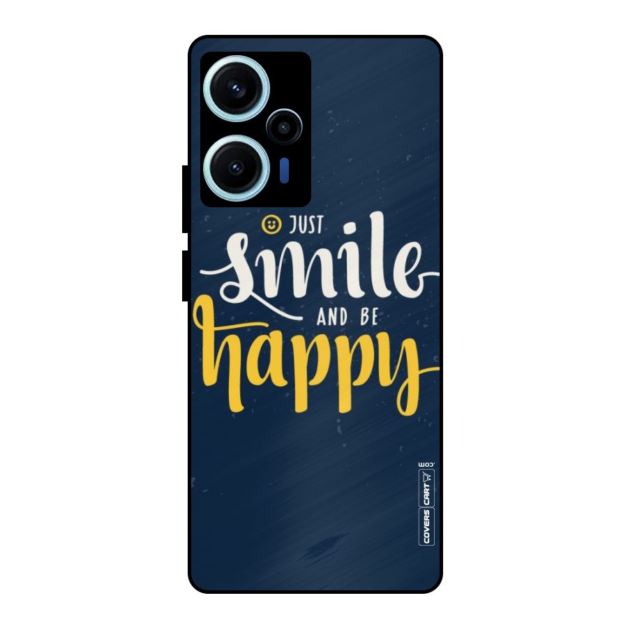 Just Smile Metal Back Case for Poco F5