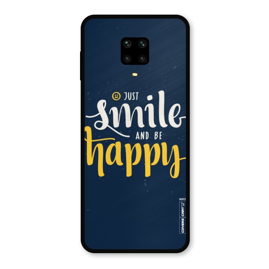 Just Smile Metal Back Case for Poco M2