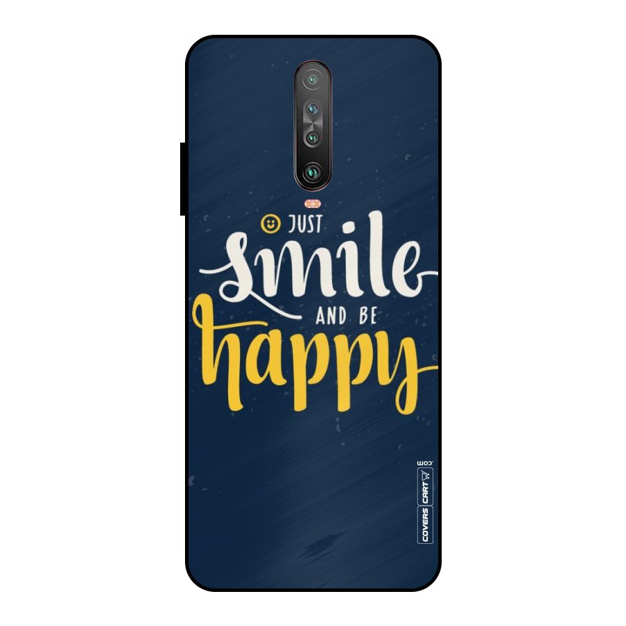 Just Smile Metal Back Case for Poco X2