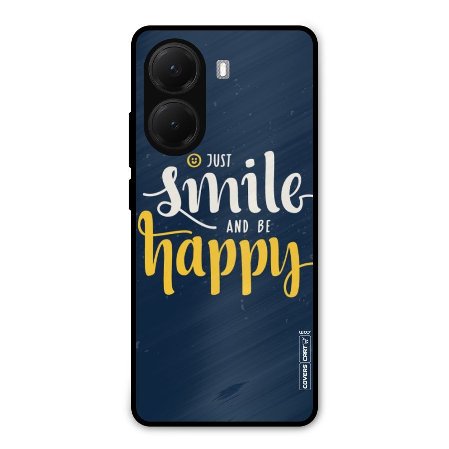 Just Smile Metal Back Case for Poco X7 Pro