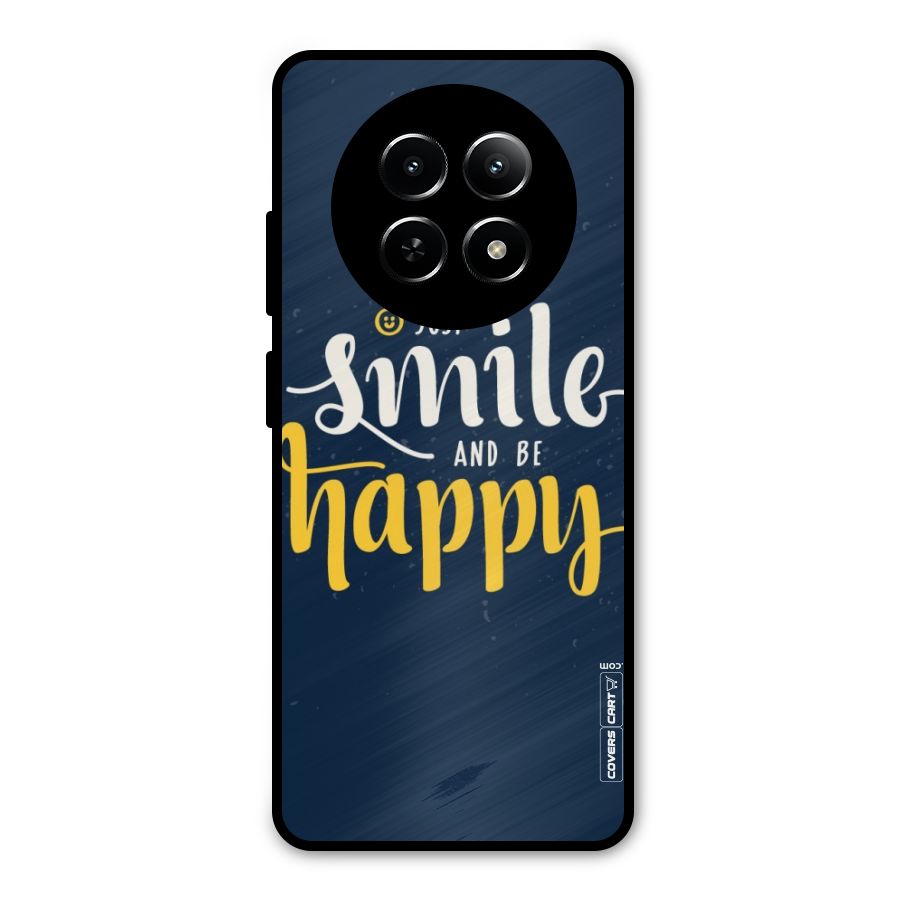 Just Smile Metal Back Case for Realme 12 5G