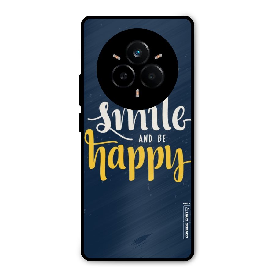 Just Smile Metal Back Case for Realme 14 Pro