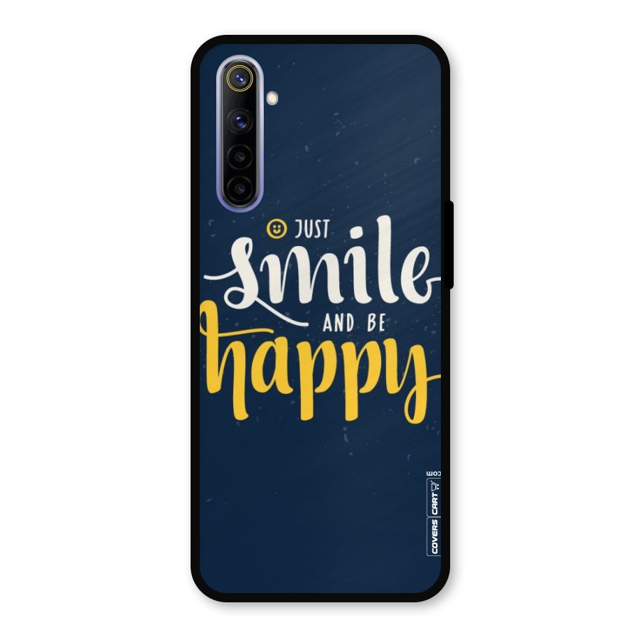 Just Smile Metal Back Case for Realme 6i