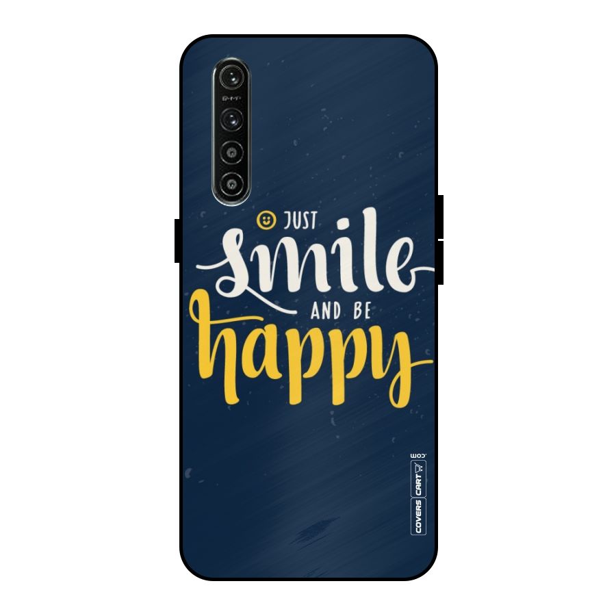 Just Smile Metal Back Case for Realme XT