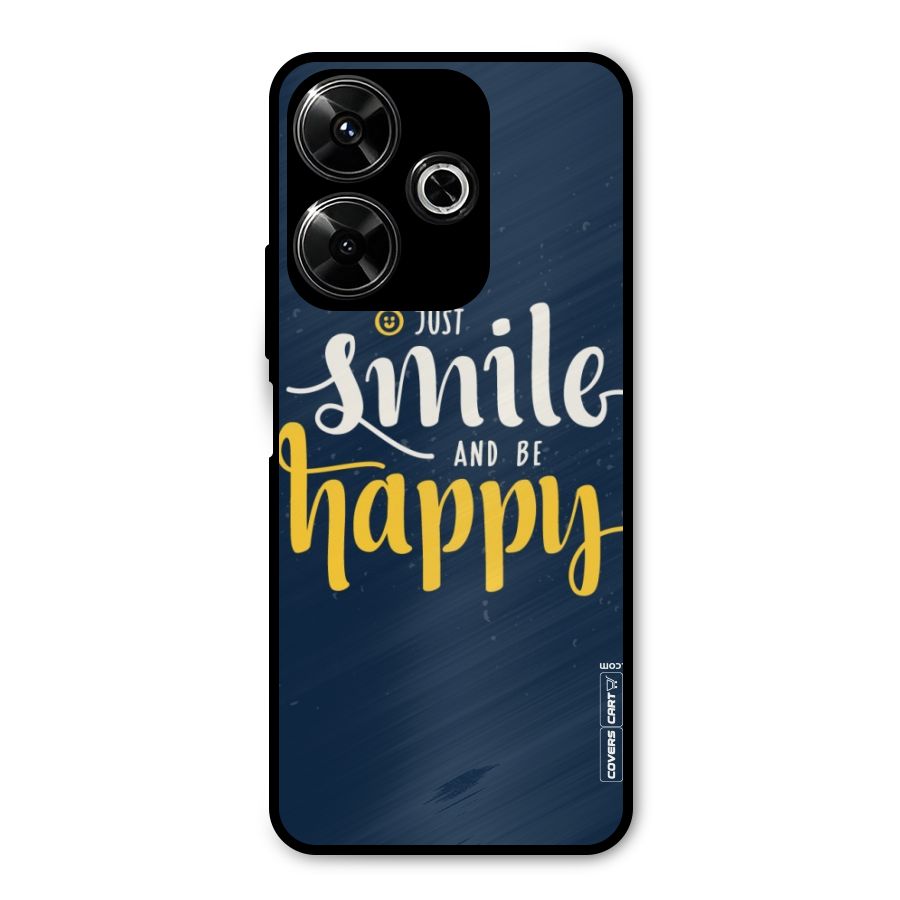 Just Smile Metal Back Case for Redmi 13 5G