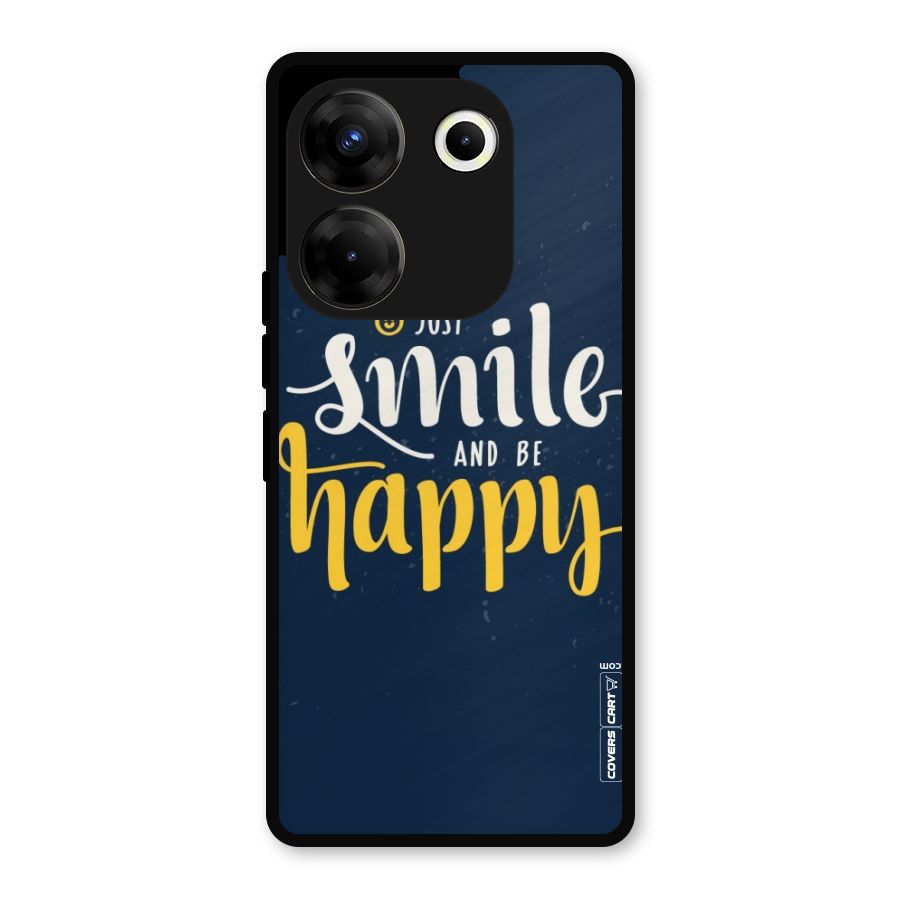 Just Smile Metal Back Case for Tecno Camon 20 Pro