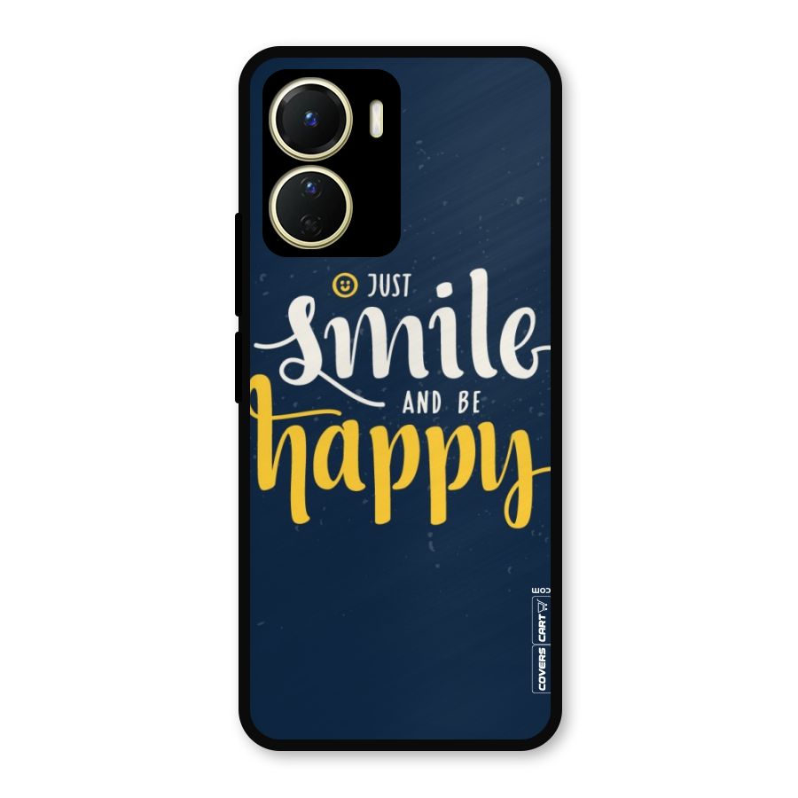 Just Smile Metal Back Case for Vivo T2x