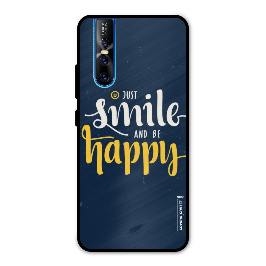 Just Smile Metal Back Case for Vivo V15 Pro