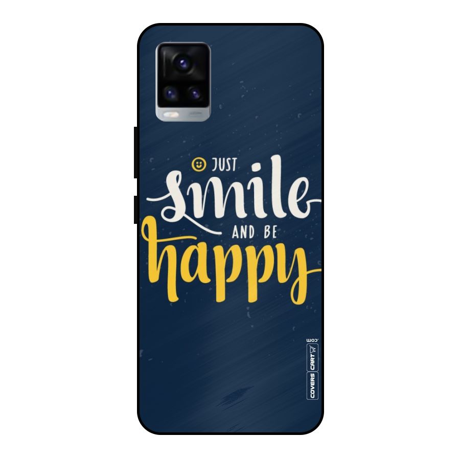 Just Smile Metal Back Case for Vivo V20 2021