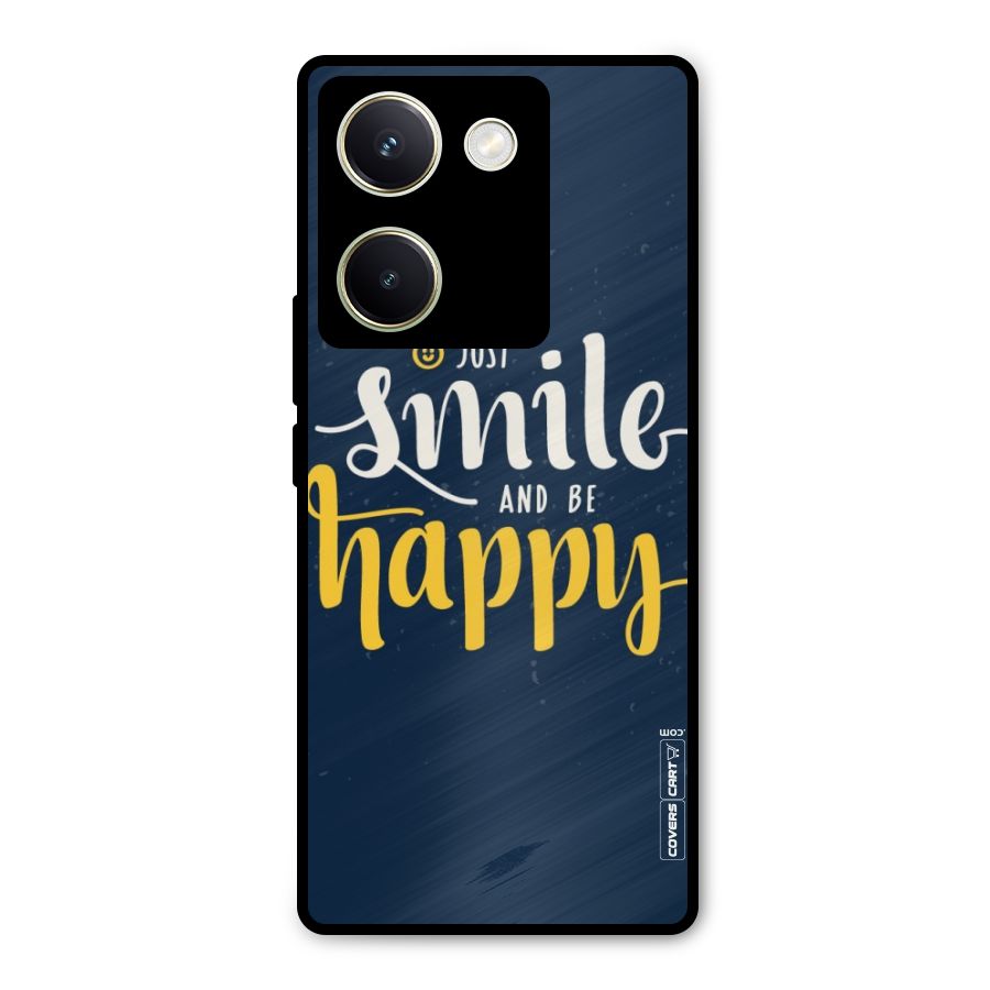 Just Smile Metal Back Case for Vivo Y200 Pro