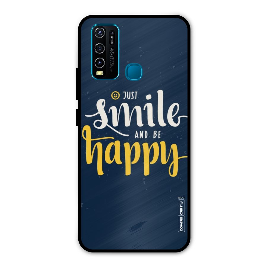 Just Smile Metal Back Case for Vivo Y50