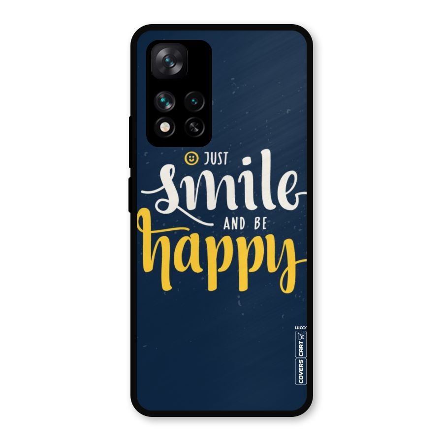 Just Smile Metal Back Case for Xiaomi 11i Hypercharge 5G