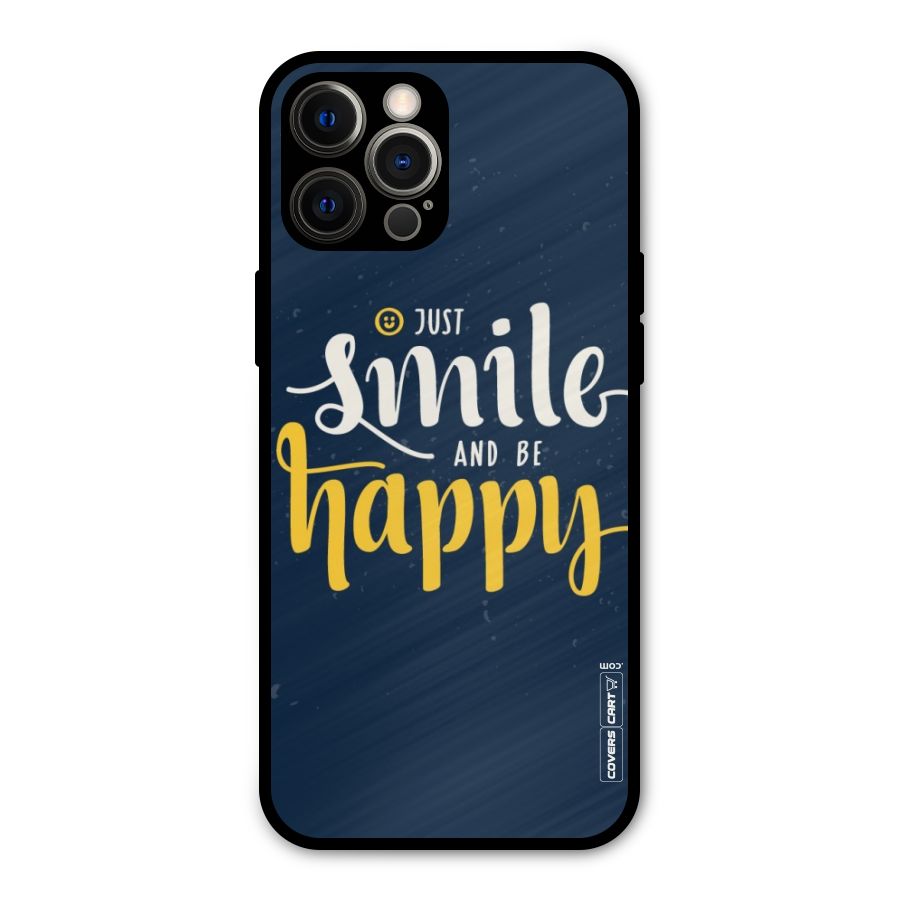 Just Smile Metal Back Case for iPhone 12 Pro Max