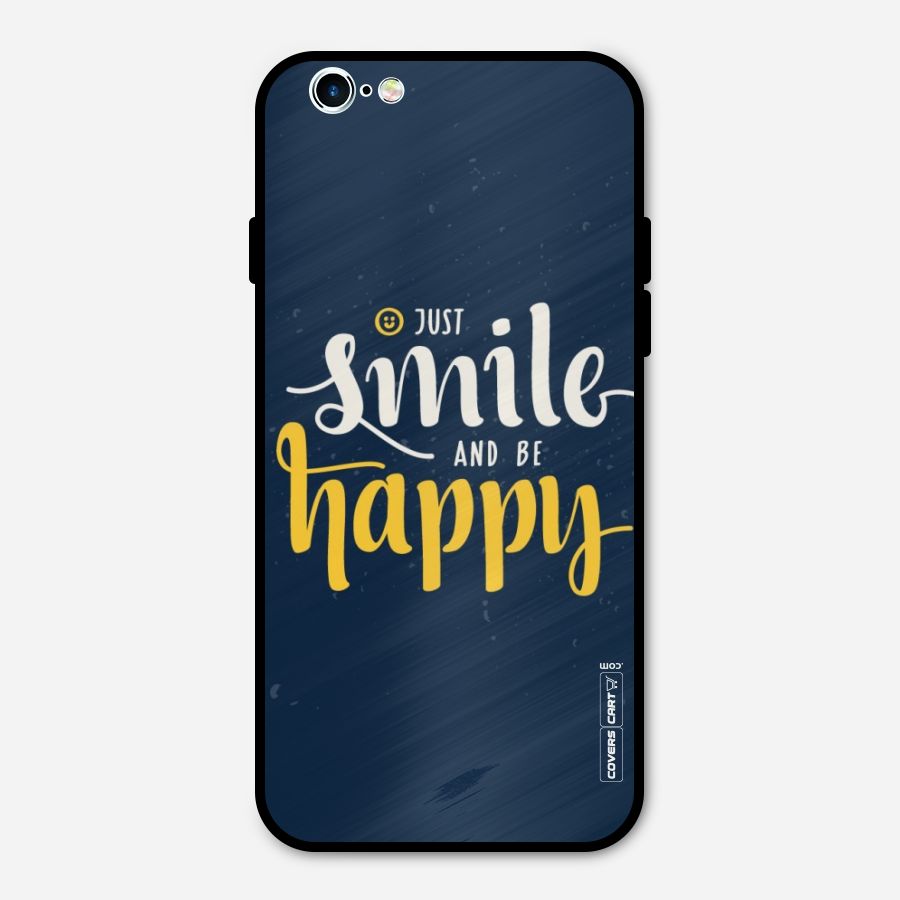 Just Smile Metal Back Case for iPhone 6 6s