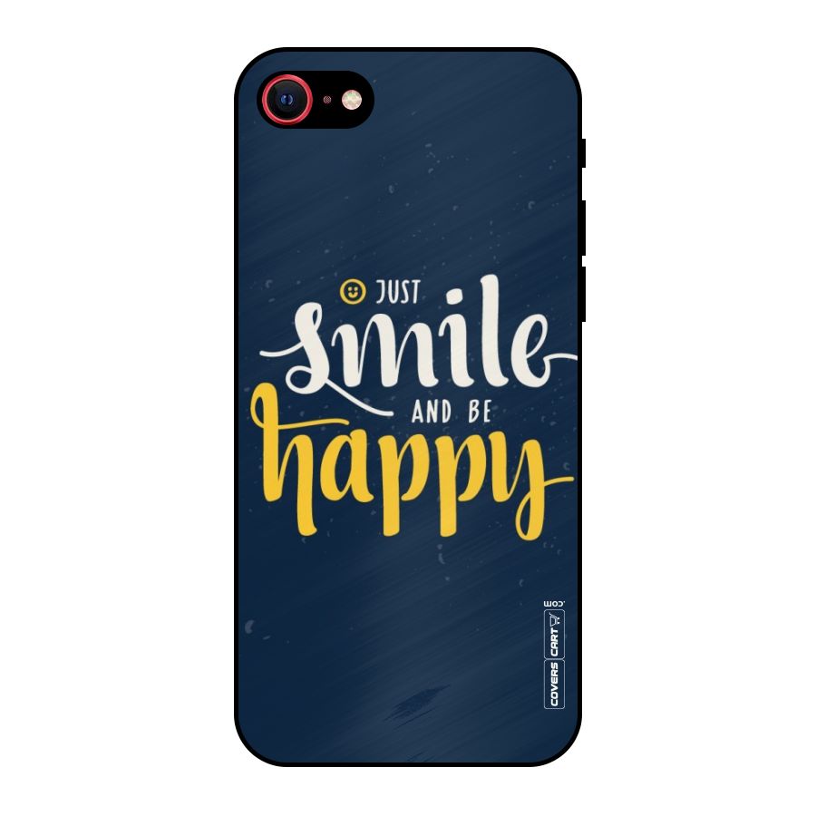 Just Smile Metal Back Case for iPhone 8