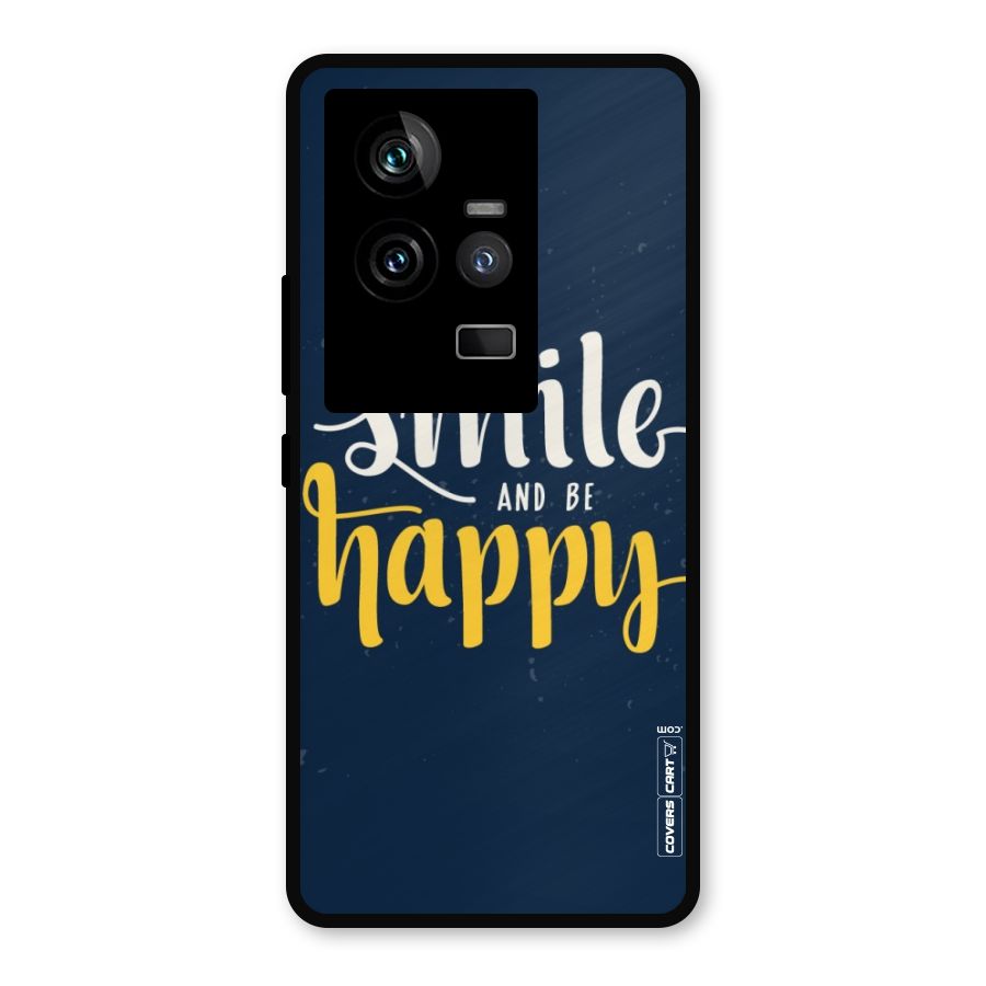 Just Smile Metal Back Case for iQOO 11 5G