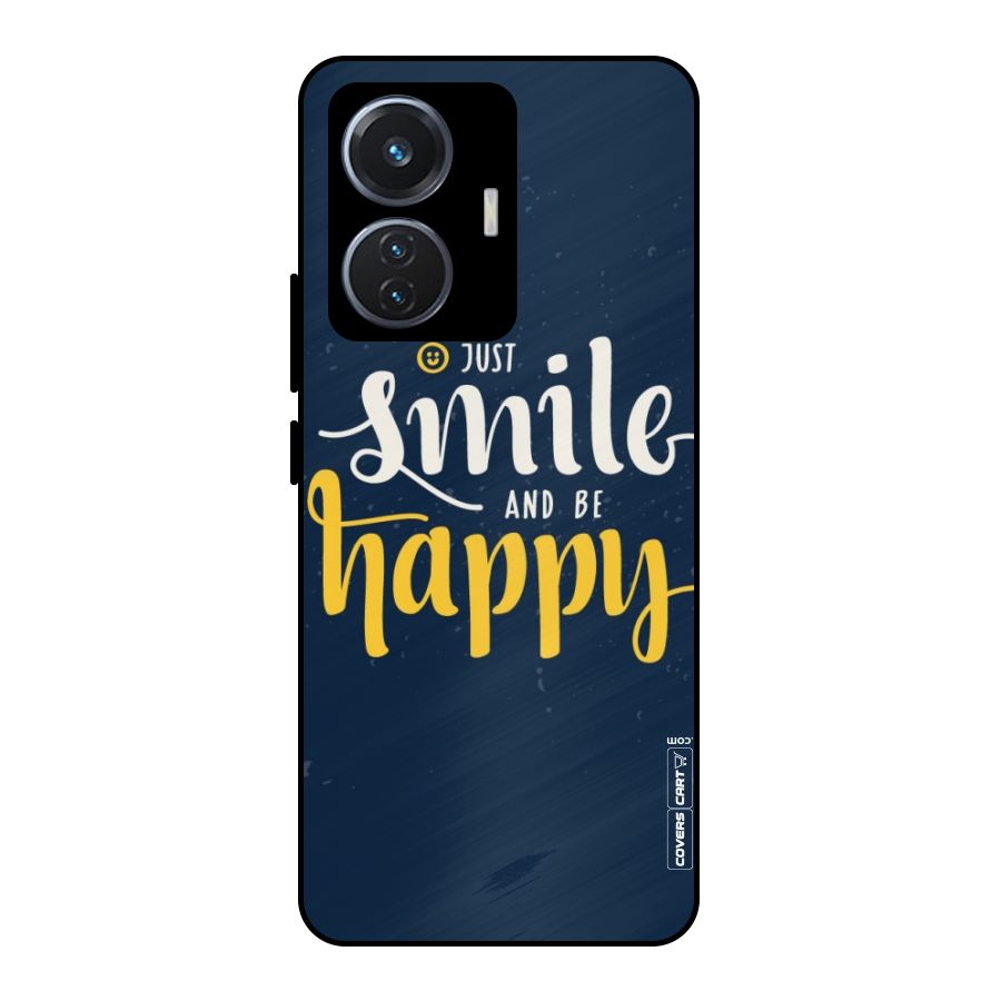 Just Smile Metal Back Case for iQOO Z6 44W