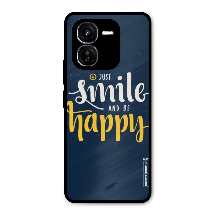 Just Smile Metal Back Case for iQOO Z9x