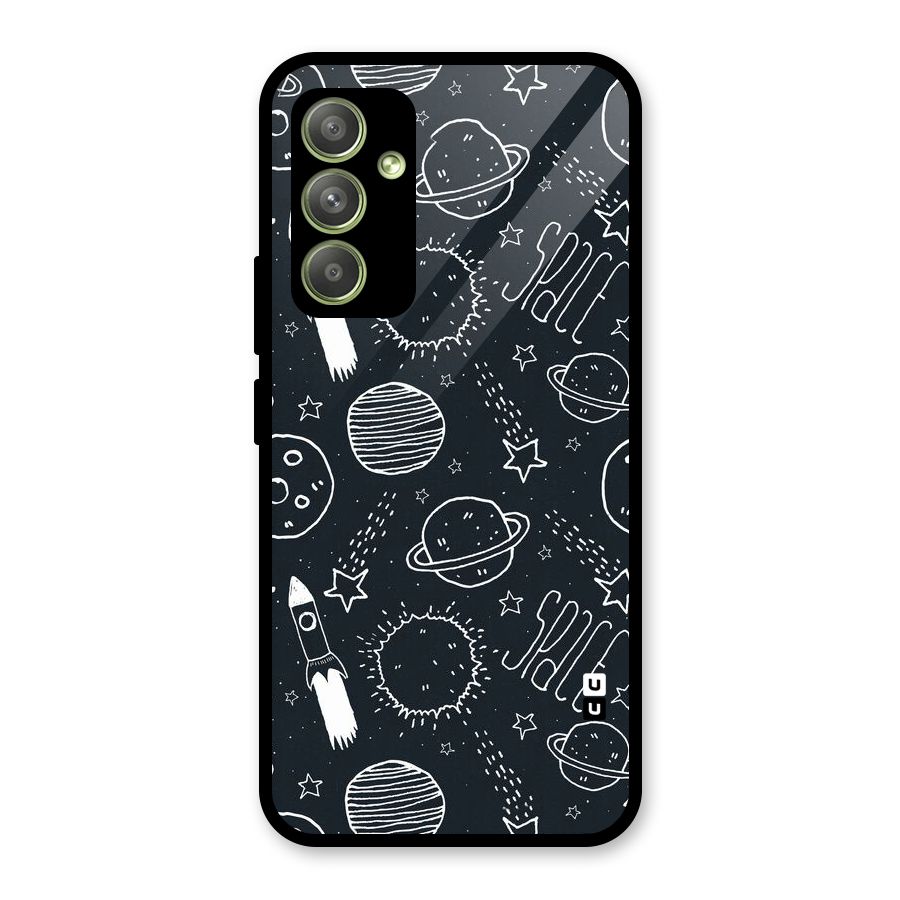 Just Space Things Glass Back Case for Galaxy A54