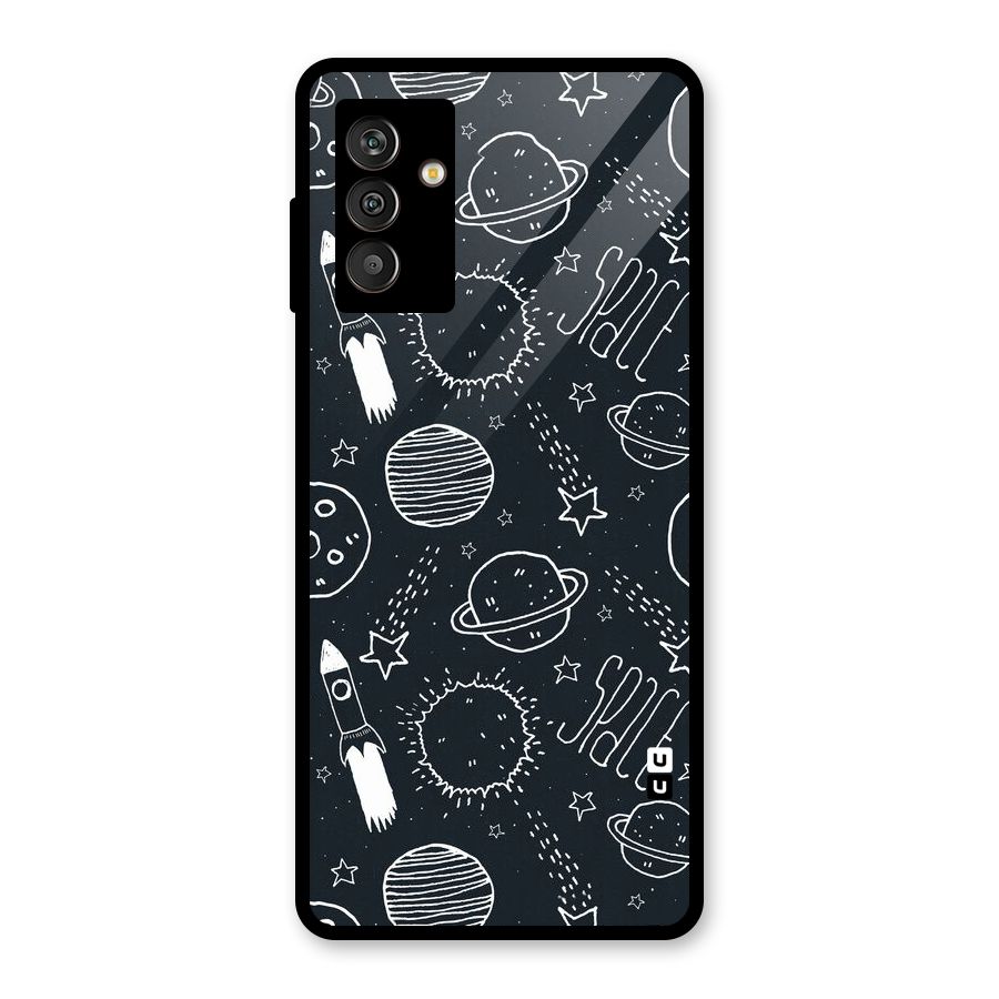 Just Space Things Glass Back Case for Galaxy M13