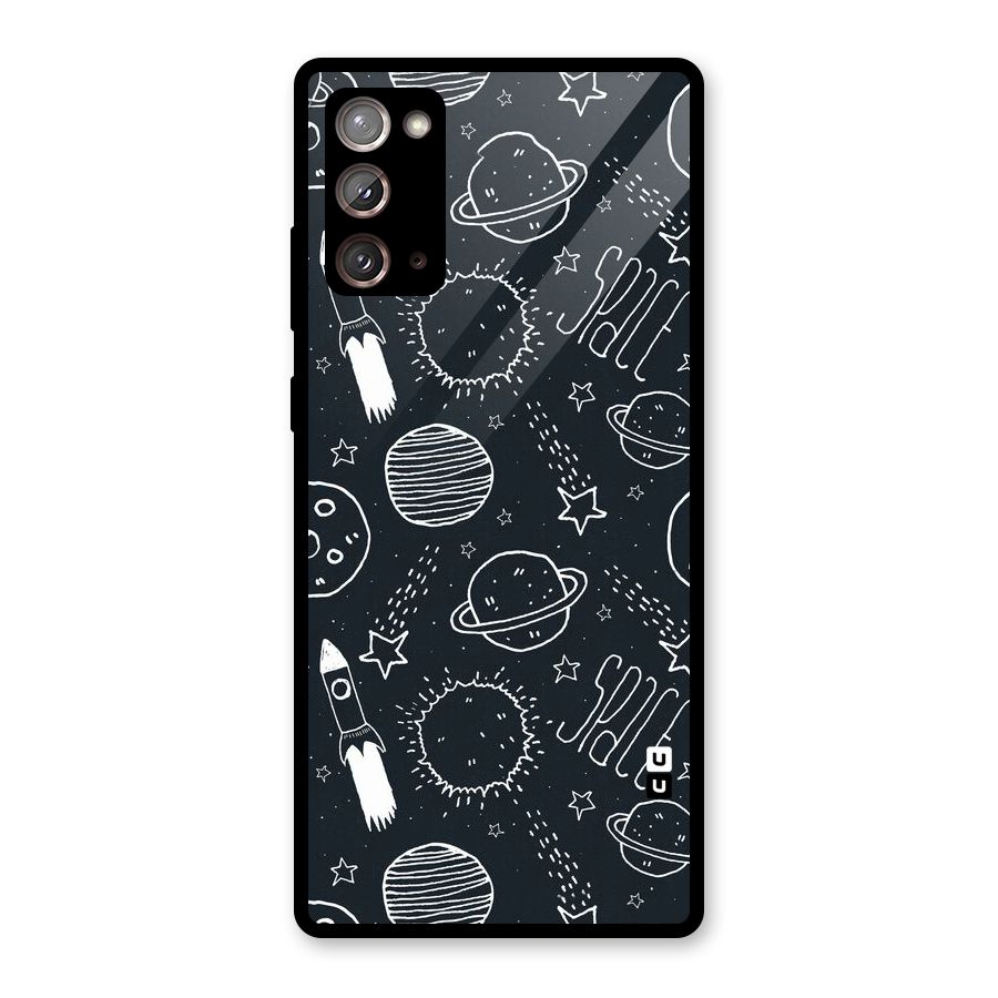 Just Space Things Glass Back Case for Galaxy Note 20