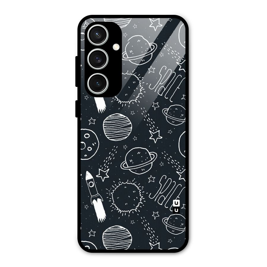 Just Space Things Glass Back Case for Galaxy S23 FE
