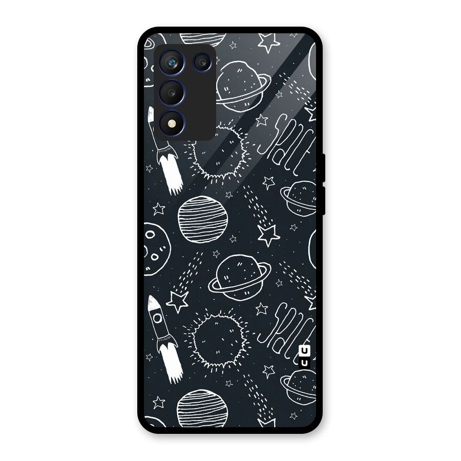 Just Space Things Glass Back Case for Realme 9 5G Speed