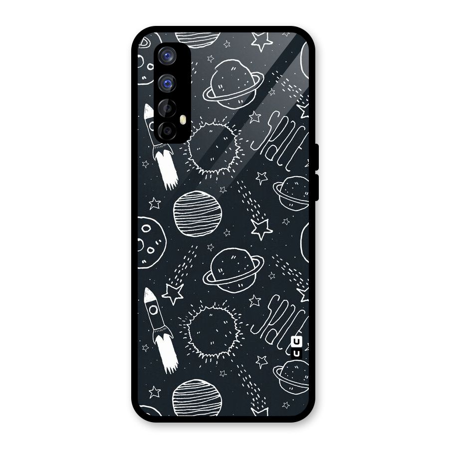 Just Space Things Glass Back Case for Realme Narzo 20 Pro