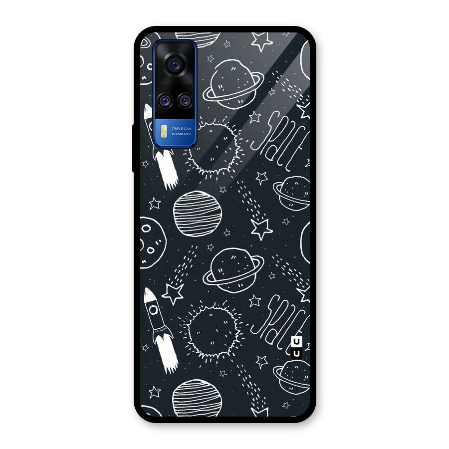 Just Space Things Glass Back Case for Vivo Y51A