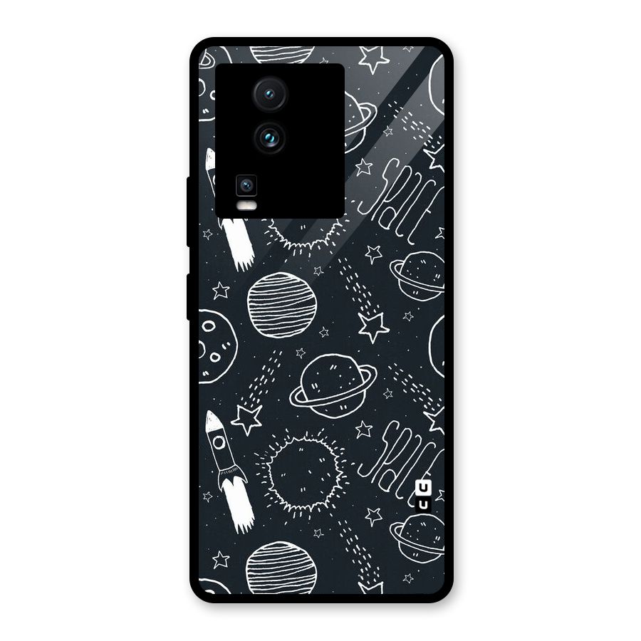 Just Space Things Glass Back Case for Vivo iQOO Neo 7 Pro