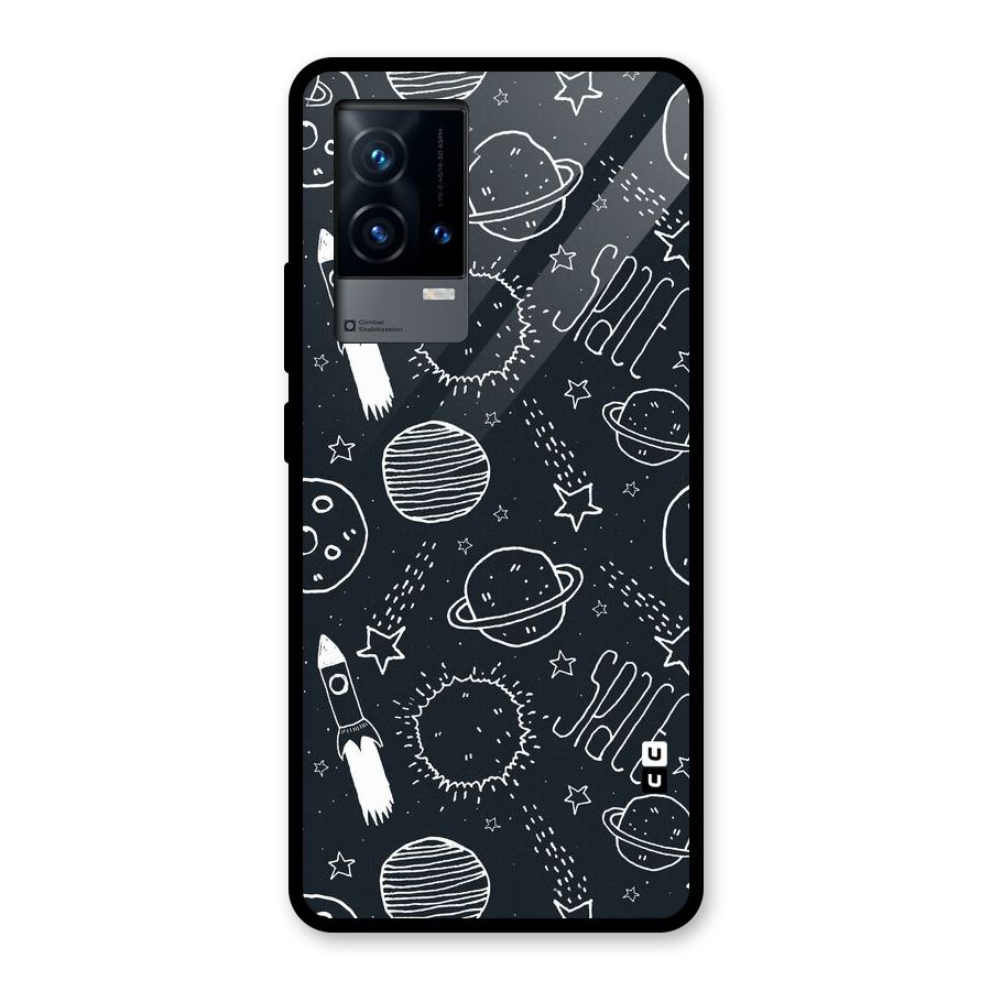 Just Space Things Glass Back Case for iQOO 9 5G
