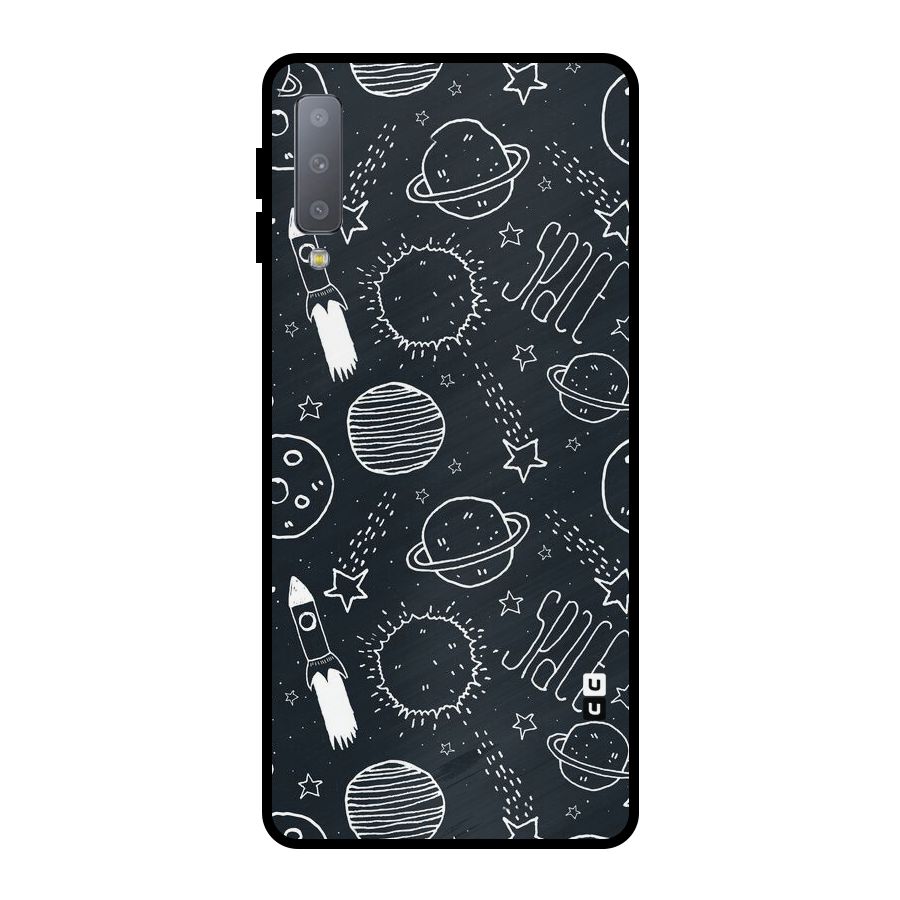 Just Space Things Metal Back Case for Galaxy A7 (2018)