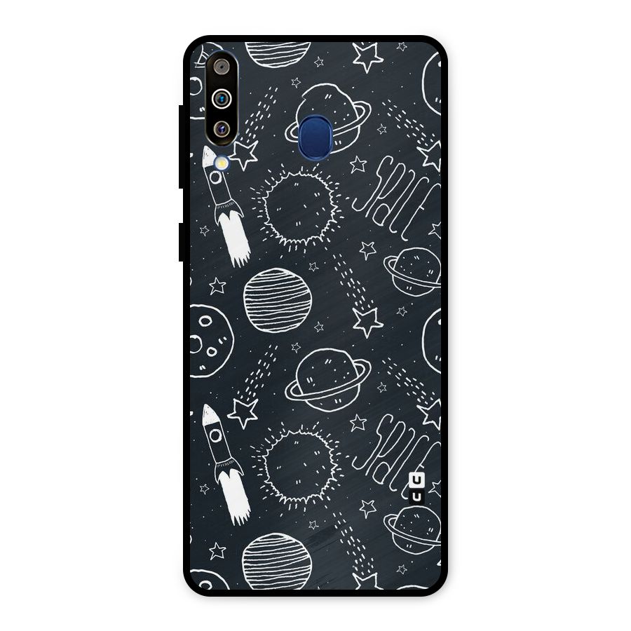 Just Space Things Metal Back Case for Galaxy M30