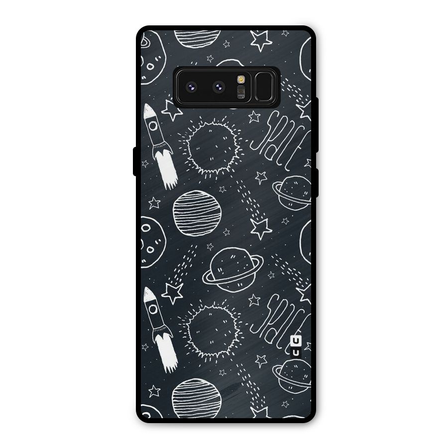 Just Space Things Metal Back Case for Galaxy Note 8