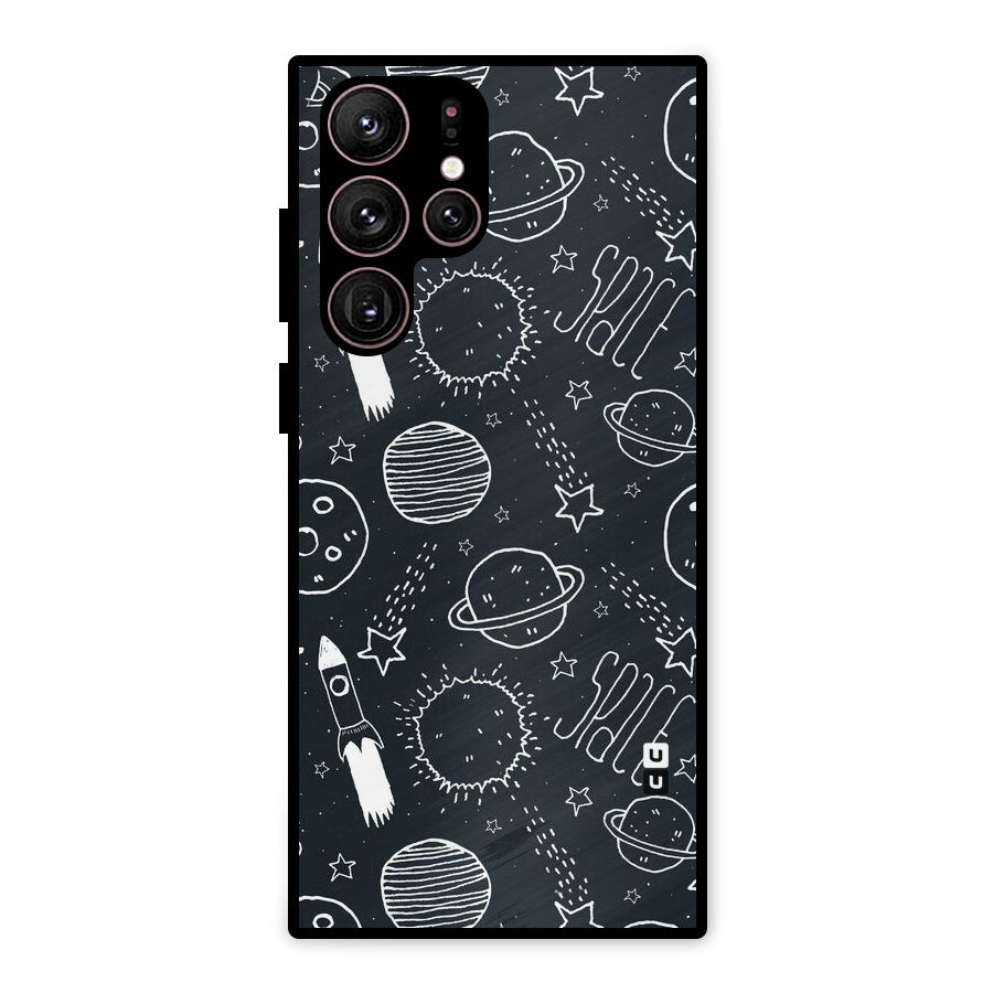 Just Space Things Metal Back Case for Galaxy S22 Ultra 5G