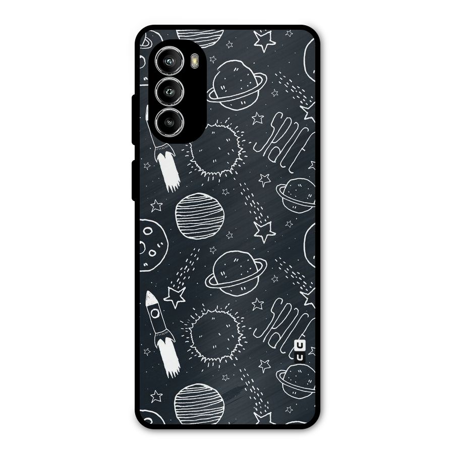 Just Space Things Metal Back Case for Moto G52