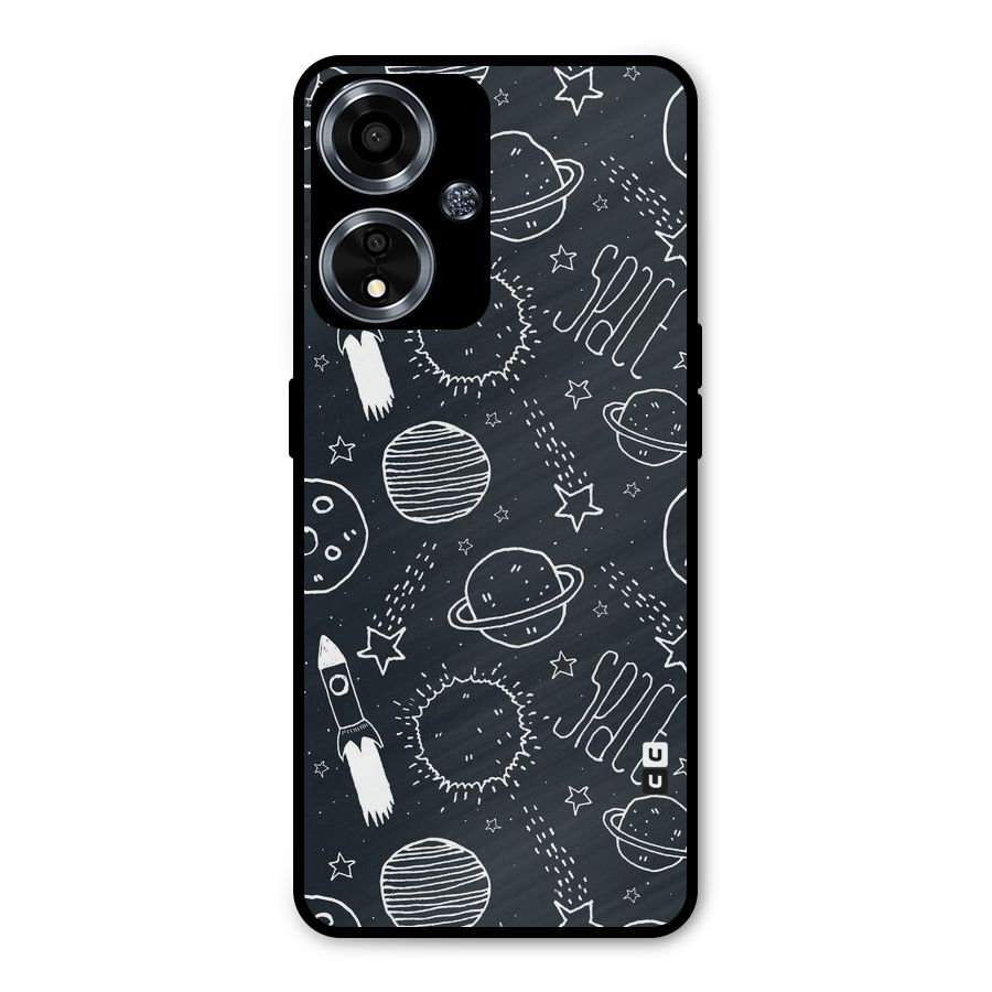 Just Space Things Metal Back Case for Oppo A59