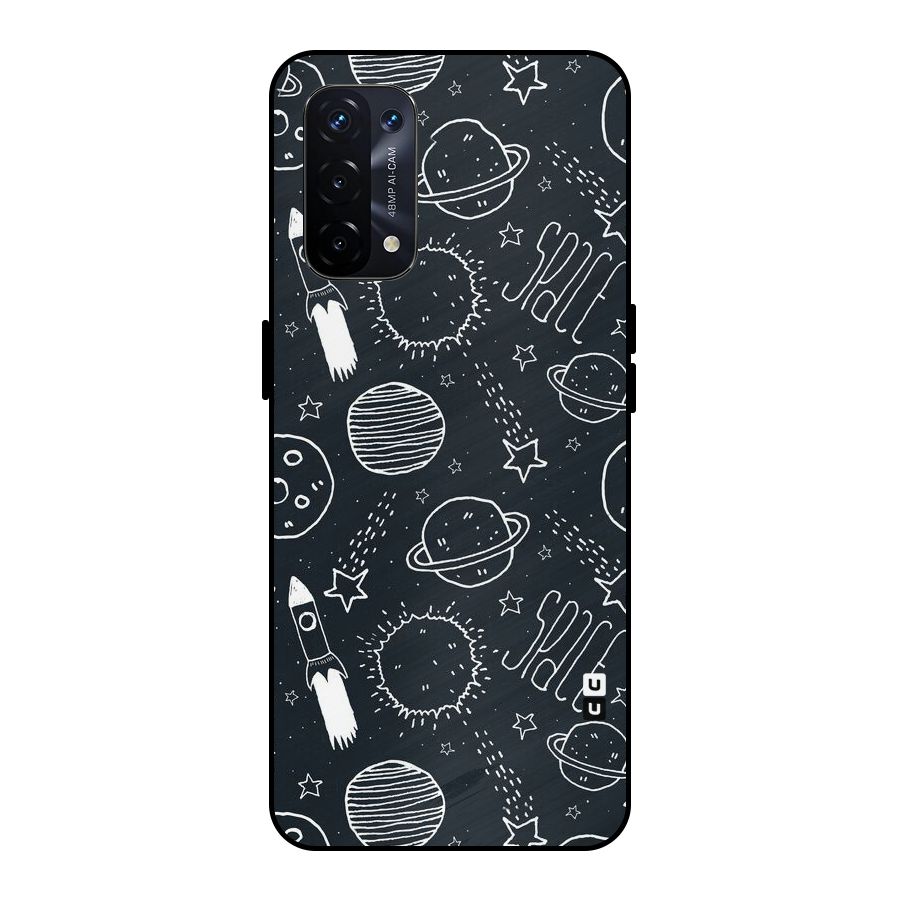 Just Space Things Metal Back Case for Oppo A74 5G