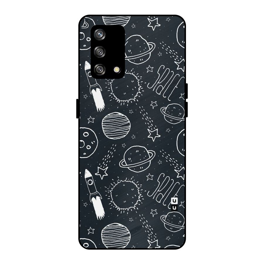 Just Space Things Metal Back Case for Oppo F19