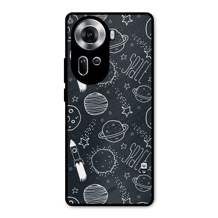 Just Space Things Metal Back Case for Oppo Reno11 5G