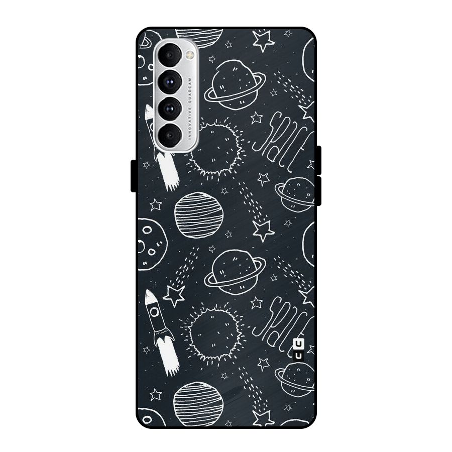 Just Space Things Metal Back Case for Oppo Reno4 Pro