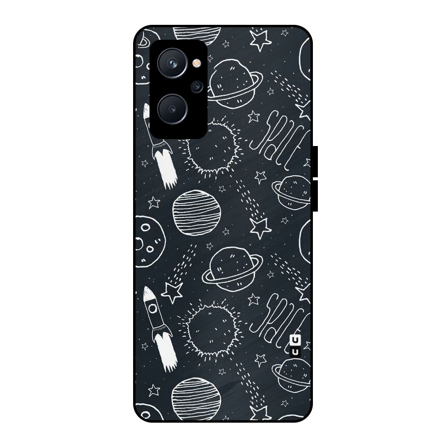 Just Space Things Metal Back Case for Realme 9i 5G
