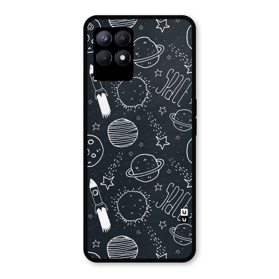Just Space Things Metal Back Case for Realme Narzo 50